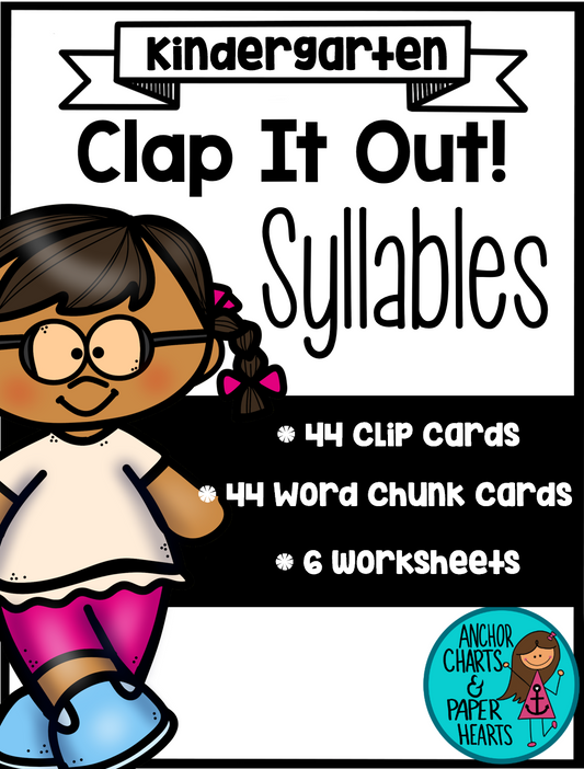 Clap It Out! Syllable Activities and Worksheets | Printable Syllable Practice for PreK‑2