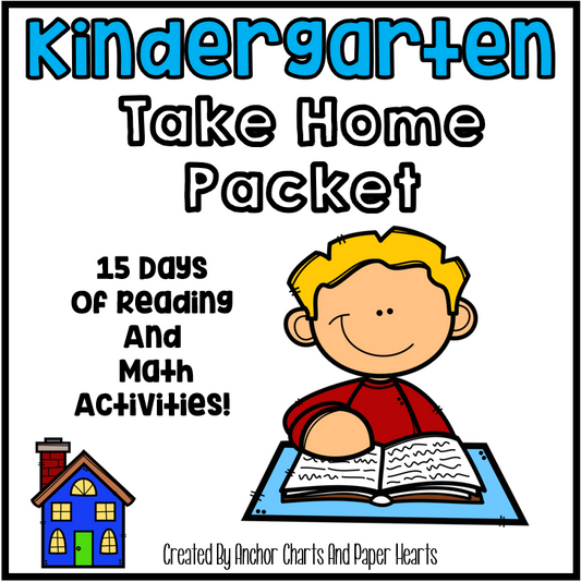 Kindergarten Take Home Packet | Printable Learning Activities for Kindergarten Students