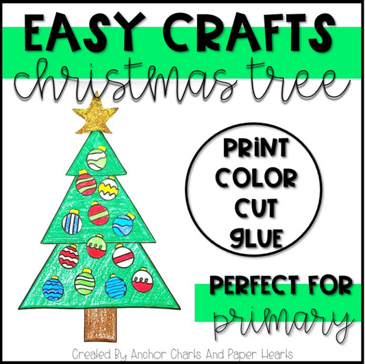 Easy Printable Christmas Tree Craft for Kids | Fun Holiday Activity