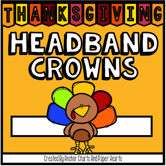 Thanksgiving Headband Crowns | Printable Autumn Craft for PreK to 2