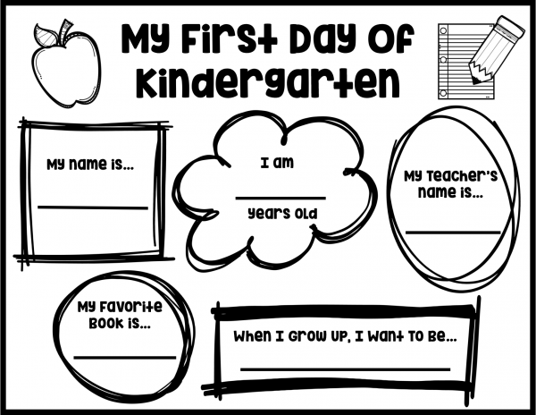 The First Day Of Kindergarten - ANCHOR CHARTS AND PAPER HEARTS