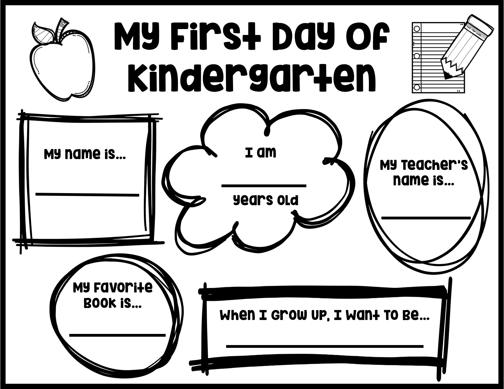 The First Day Of Kindergarten - ANCHOR CHARTS AND PAPER HEARTS