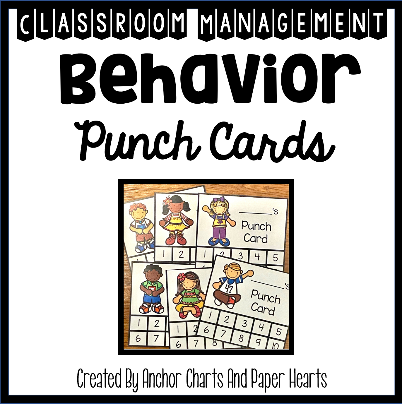 Behavior Punch Cards - ANCHOR CHARTS AND PAPER HEARTS